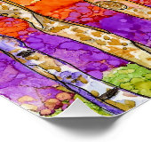 Farbiges Aspen Trees Poster - 20" x 20" (Ecke)