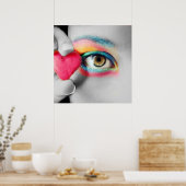 Farbiges Augapult Poster (Küche)