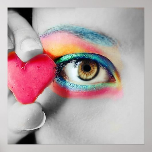 Farbiges Augapult Poster (Vorne)