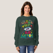 Farbiges Auggrafik Sweatshirt (Vorne ganz)