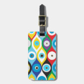Farbiges Augschutzmuster Gepäckanhänger (Vorderseite vertikal)