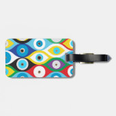 Farbiges Augschutzmuster Gepäckanhänger (Rückseite horizontal)