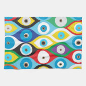 Farbiges Augschutzmuster Geschirrtuch (Horizontal)