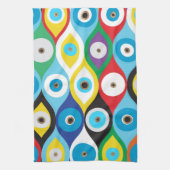 Farbiges Augschutzmuster Geschirrtuch (Vertikal)