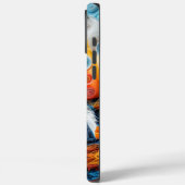 Farbiges Australian Shepherd Portrait Case-Mate iPhone Hülle (Rückseite / Links)