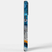 Farbiges Australian Shepherd Portrait Case-Mate iPhone Hülle (Rückseite / Rechts)