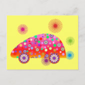 Farbiges Auto A1a Postkarte (Vorderseite)