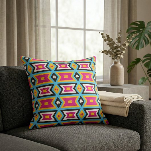 Farbiges Aztec Tribal Trendy Geometric Muster Stoff