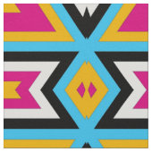 Farbiges Aztec Tribal Trendy Geometric Muster Stoff (Nahaufnahme)