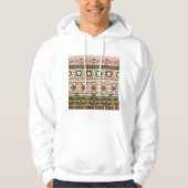 Farbiges Aztekenmuster Boho Geometric Hoodie (Vorderseite)