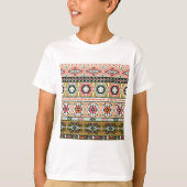Farbiges Aztekenmuster Boho Geometric T-Shirt (Vorderseite)