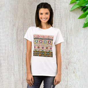 Farbiges Aztekenmuster Boho Geometric T-Shirt