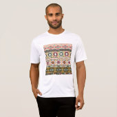 Farbiges Aztekenmuster Boho Geometric T-Shirt (Vorne ganz)
