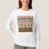 Farbiges Aztekenmuster Boho Geometric T-Shirt (Vorderseite)