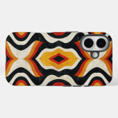 Farbiges Aztekenmuster Case-Mate iPhone Hülle (Rückseite (Horizontal))