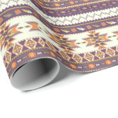 Farbiges Aztekenmuster Geschenkpapier (Rolleneckpunkt)