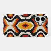 Farbiges Aztekenmuster iPhone 16 Hülle (Rückseite (Horizontal))