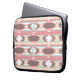 Farbiges Aztekenmuster Laptopschutzhülle (Vorderseite Links)