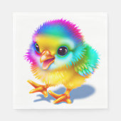 Farbiges Baby Chicken Serviette (Vorderseite)