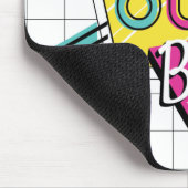 Farbiges Baby der 80er Jahre Mousepad (Ecke)