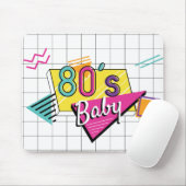 Farbiges Baby der 80er Jahre Mousepad (Mit Mouse)