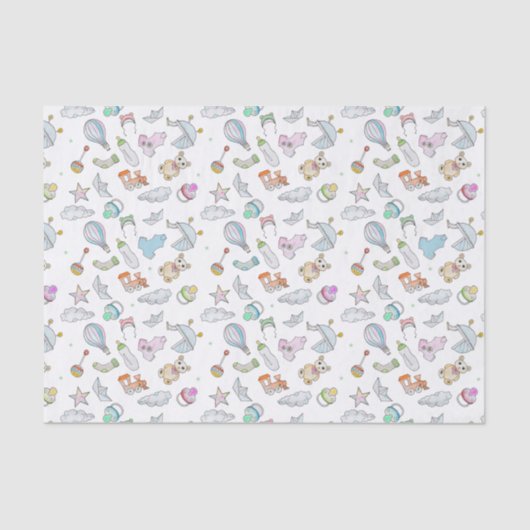 Farbiges Baby Seidenpapier (Vorderseite)