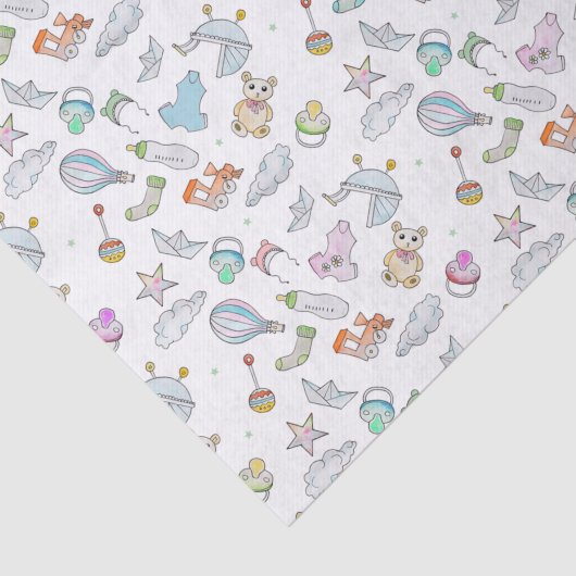 Farbiges Baby Seidenpapier (Ausschnitt)