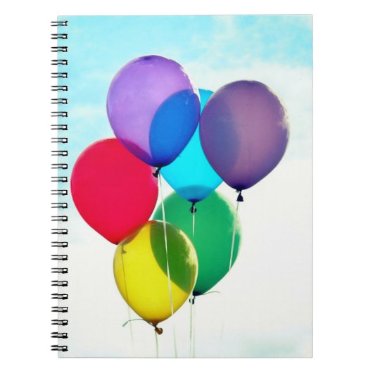 Farbiges Balloon-Notebook Notizblock (Vorderseite)