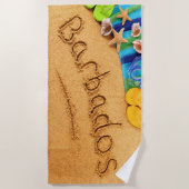 Farbiges Barbados Summer Beach Handtuch (Vorderseite)