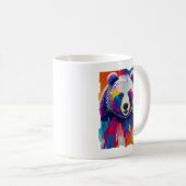 Farbiges Bärenportrait Kaffeetasse (VorderseiteRechts)