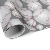 Farbiges Baseballs-Muster Geschenkpapier (Rolleneckpunkt)