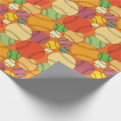Farbiges Baseballs-Muster Geschenkpapier (Ecke)