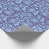 Farbiges Baseballs-Muster Geschenkpapier (Ecke)