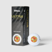 Farbiges Baseballs-Muster Golfball (Verpackungen)