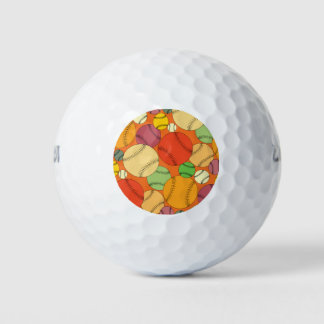 Farbiges Baseballs-Muster Golfball