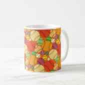 Farbiges Baseballs-Muster Kaffeetasse (VorderseiteRechts)
