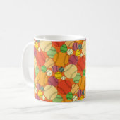 Farbiges Baseballs-Muster Kaffeetasse (Vorderseite Links)