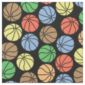 Farbiges Basketballmuster Stoff (Nahaufnahme)