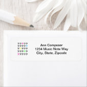 Farbiges Bass Clef Label (Insitu)