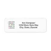 Farbiges Bass Clef Label (Vorne)