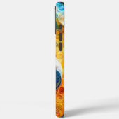 Farbiges Basset Hound Portrait Case-Mate iPhone Hülle (Rückseite / Links)