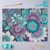 Farbiges Batik-Kunstpapier Seidenpapier (Basteln)