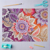 Farbiges Batik-Kunstpapier Seidenpapier (Basteln)