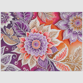 Farbiges Batik-Kunstpapier Seidenpapier