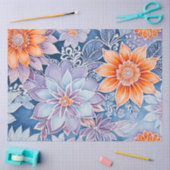 Farbiges Batik-Kunstpapier Seidenpapier (Basteln)