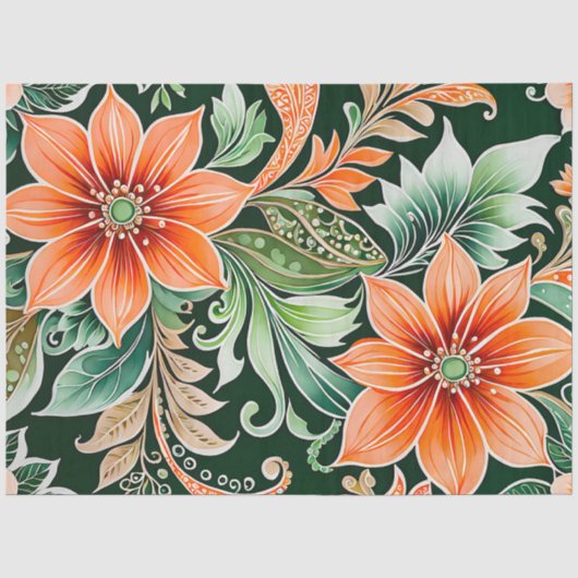 Farbiges Batik-Kunstpapier Seidenpapier (Vorderseite)