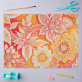 Farbiges Batik-Kunstpapier Seidenpapier (Basteln)