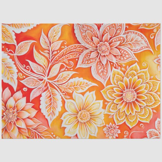 Farbiges Batik-Kunstpapier Seidenpapier (Vorderseite)