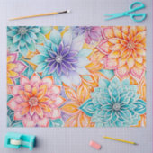Farbiges Batik-Kunstpapier Seidenpapier (Basteln)