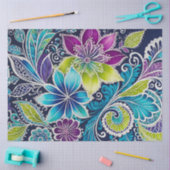 Farbiges Batik-Kunstpapier Seidenpapier (Basteln)